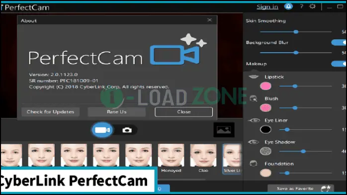 CyberLink PerfectCam 2.3.7724.0 | ฟรี ใส่เอฟเฟคเว็บแคม