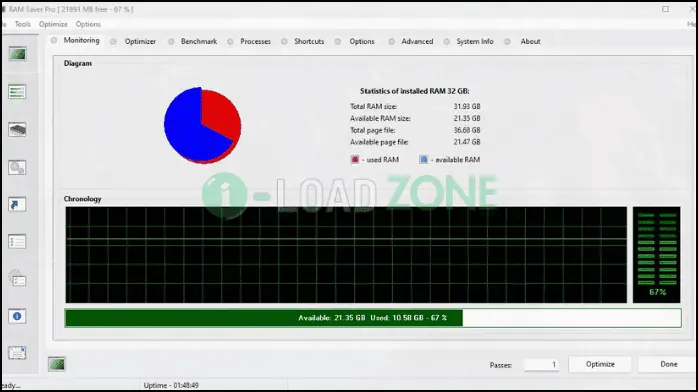 RAM Saver Professional 25.2.1 | โปรแกรมเพิ่มประสิทธิภาพ RAM