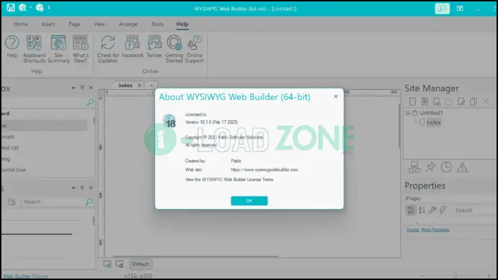 WYSIWYG Web Builder 20.0.6 | ฟรีถาวร ทำเว็บด้วยการลากวาง